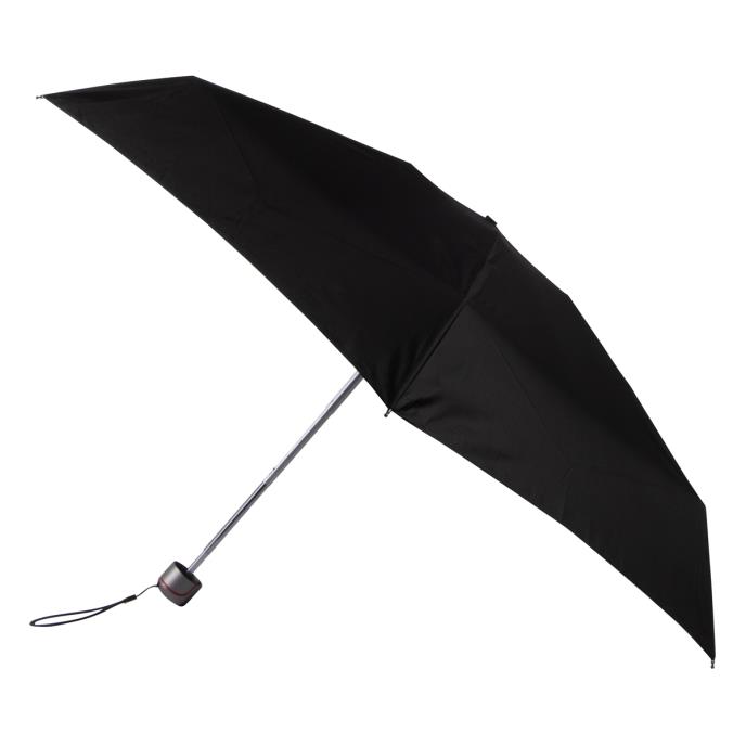 totes X-TRA STRONG Mini ECO-BRELLA® Plain Black Umbrella (5 Section) Extra Image 1